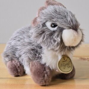 Aurora Miyoni Bunny Rabbit Plush 6 Inch Gray Realistic Stuffed Animal Toy